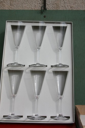 Verres pied cristal - verres, en