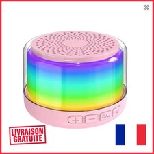Haut-Parleur Bluetooth LED Sans Fil Portable – Mini Enceinte Ambiance FR