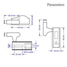 Lampe LED Hinge Pour Armoire