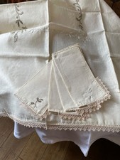 nappe ancienne brodée90/90