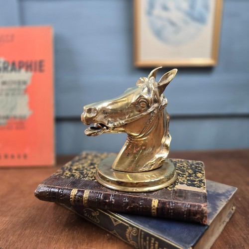 Antique brass horse - antique,
