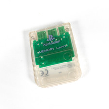 Carte Memoire Memory Card Sony Playstation PS1 Officiel SCPH-1020 Clear Jap 1