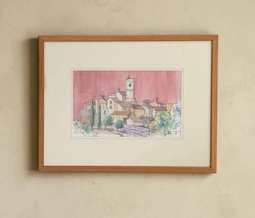 Roger clad aquarelle village - roger,