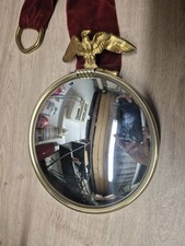 Ancien Miroir Medaillon Rond