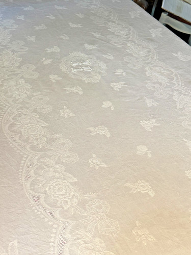 Nappe ancienne coton - nappe, en