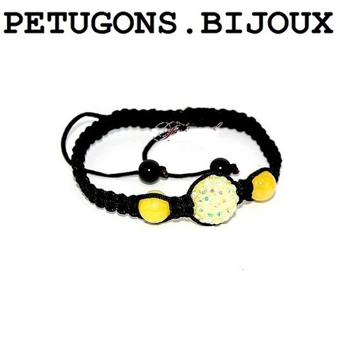 Bracelet shamballa cordon - ", shamballa"cordon