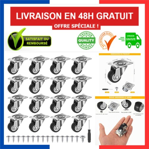 Roulettes pivotantes 360 - roulettes, 360°