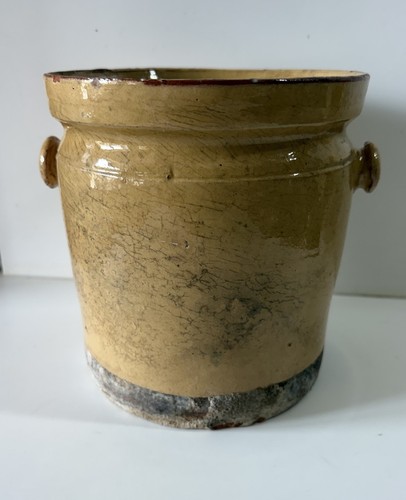 Ancien pot graisse confit - a,