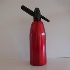 Vintage Art Deco Contemporary Bakelite Aluminum Gas Pressure Bottle