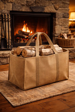 Panier Sac à Bûches en Toile