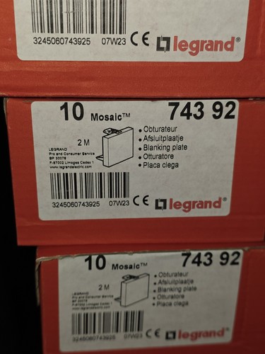 Obturateur legrand mosaic 743 - obturateur,