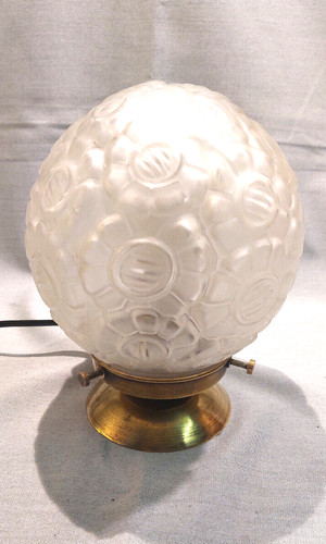 Lampe pied laiton - pied, globe