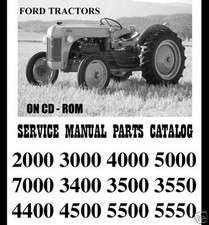 FORD 2000 3000 4000 5000 7000 TRACTORS SHOP SERVICE REPAIR MANUAL PARTS CATALOG 