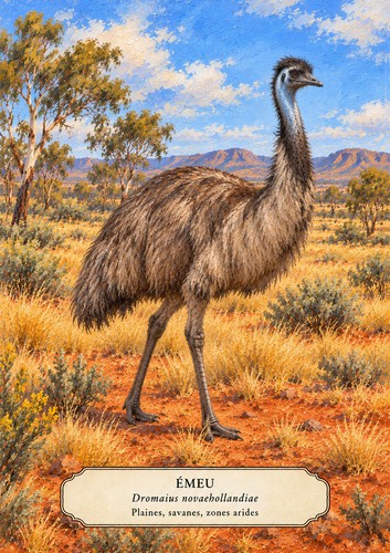 Affiche emeu australie - affiche,