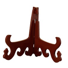Support d'assiette en bois, cadre photo, chevalet, objet de collection,
