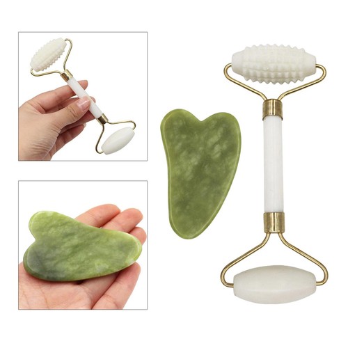 Double heads jade face roller - jade,