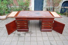 bureau à caissons d époque louis philippe en acajou du 19e siécle