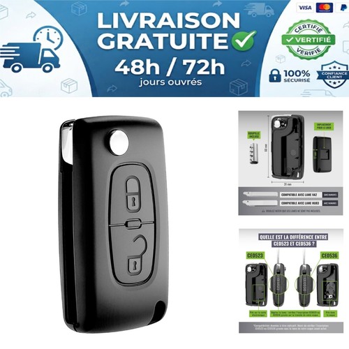 Coque clé voiture boutons - clé,