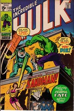 THE INCREDIBLE HULK N° 138 Avr. 1970 The Sandman Betty Ross Marvel Comics Group