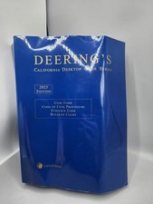 Deering's California Desktop Code Series Civil Practice Code Paperback 2025 Ed