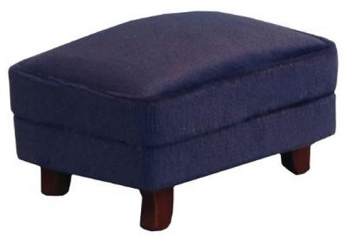 Pouf ottoman moderne bleu - pouf,