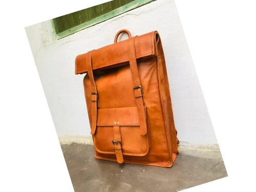 Sac dos cuir véritable - dos,