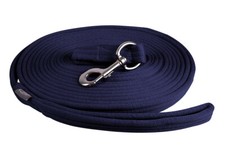 QHP Lunge Line Rein in Bag - Blue QHP