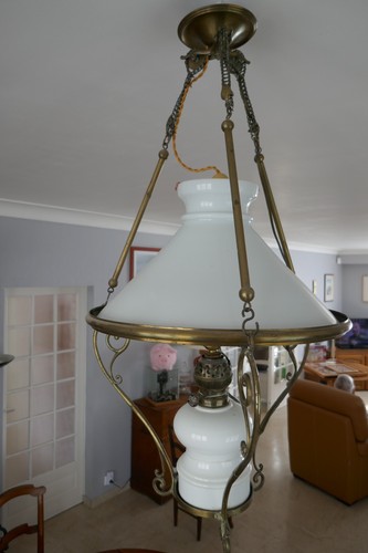 Lustre ancien cuivre et - ancien,