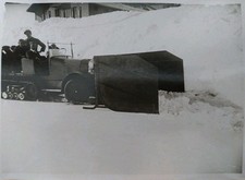 Original photo Meurisse 1928 Citroen Kégresse P15N snow plow / vintage press