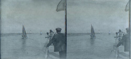 Trouville plaque photo verre - trouville,