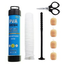 Kit Maille PVA Large 5M Pêche à la Carpe 25mm 37mm avec Entonnoir Piston et Ci
