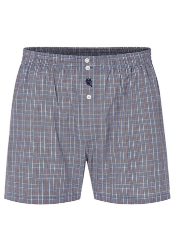 Slip boxer homme popeline gris