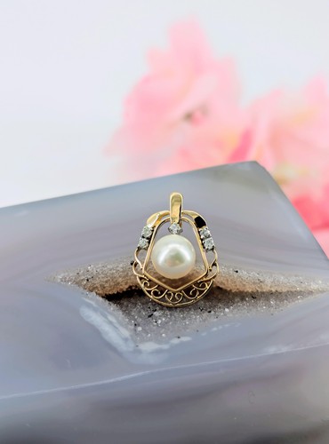 Pendentif jaune centré - jaune,