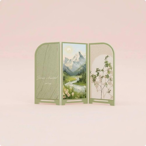 Paravent pliable paysage - paravent,