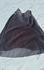 Myrine Antwerp grey  Viscose/Elastane sleevless top Size m, back lace 