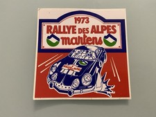 Vintage Renault Alpine A110 Rallye des Alpes Martens 1973 Sticker