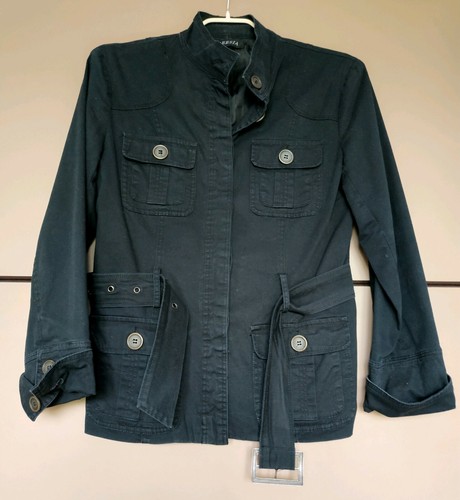 Veste saharienne noire - saharienne,
