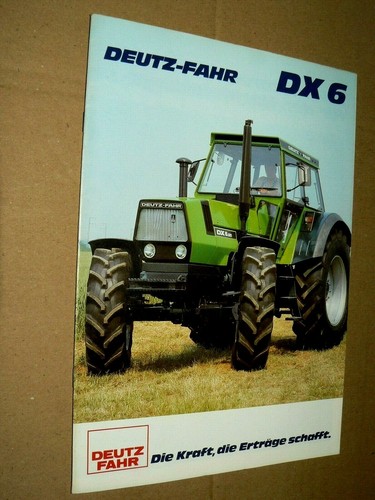 Prospectus tracteur deutz fahr - tracteur,