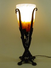 Lampe art déco pâte de verre