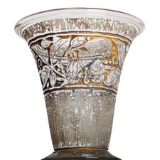 Rare vase Daum Nancy gravé