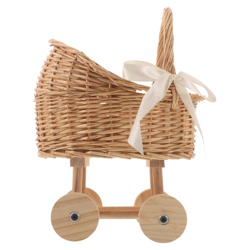 Pcs chariot rotin panier - 2,