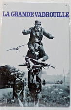 PLAQUE METAL VINTAGE 20X30