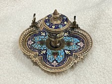 Ancien encrier en émail