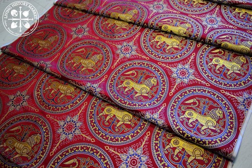 Silk brocade medieval - silk,