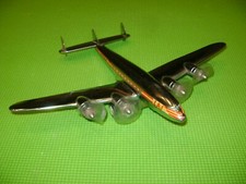 INGAP AVION LAI QUADRIMOTEUR CHROME A FRICTION EN TOLE-RARE-NO JEP-JOUSTRA