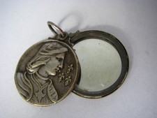 art déco pendentif miroir