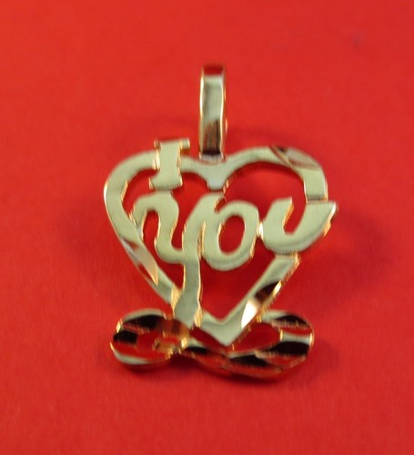 Pendentif charme love you - i, en