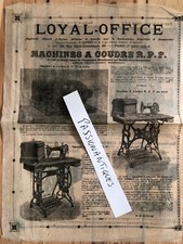 Dépliant original Machine à coudre RPF circa 1900
