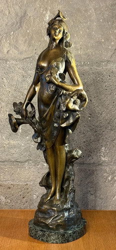 Bronze art nouveau déesse - bronze,