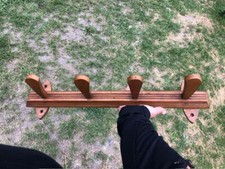 Porte-manteau bois mural